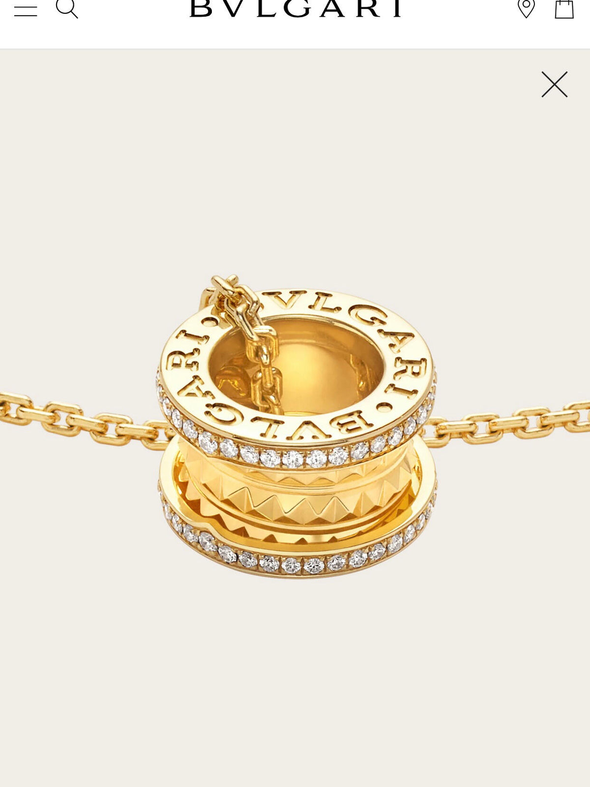 Geometric Emblem Pendant Necklace in Rose-Gold-Tone – Rose Gold Detail – Design 009 detail view