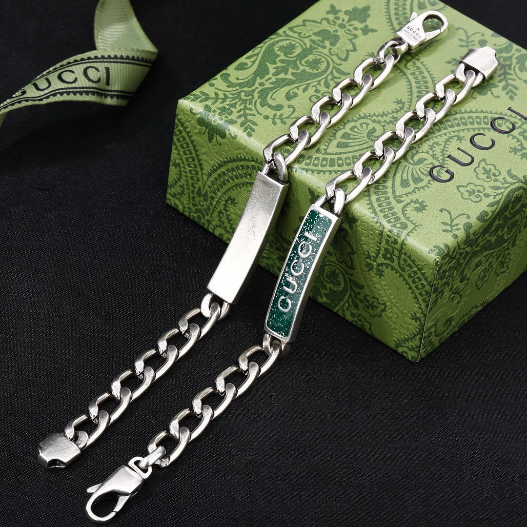 Double-G Emblem Bangle in Polished Metal-Tone – Design 029 main product view