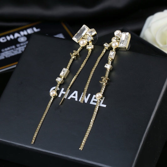 Signature Emblem Statement Earrings in Polished Metal-Tone – Design 038 main product view
