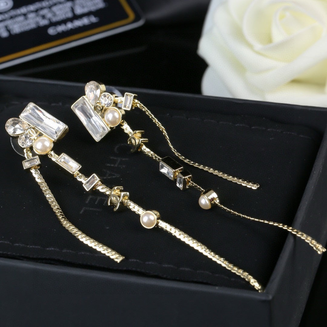 Signature Emblem Statement Earrings in Polished Metal-Tone – Design 038 side detail