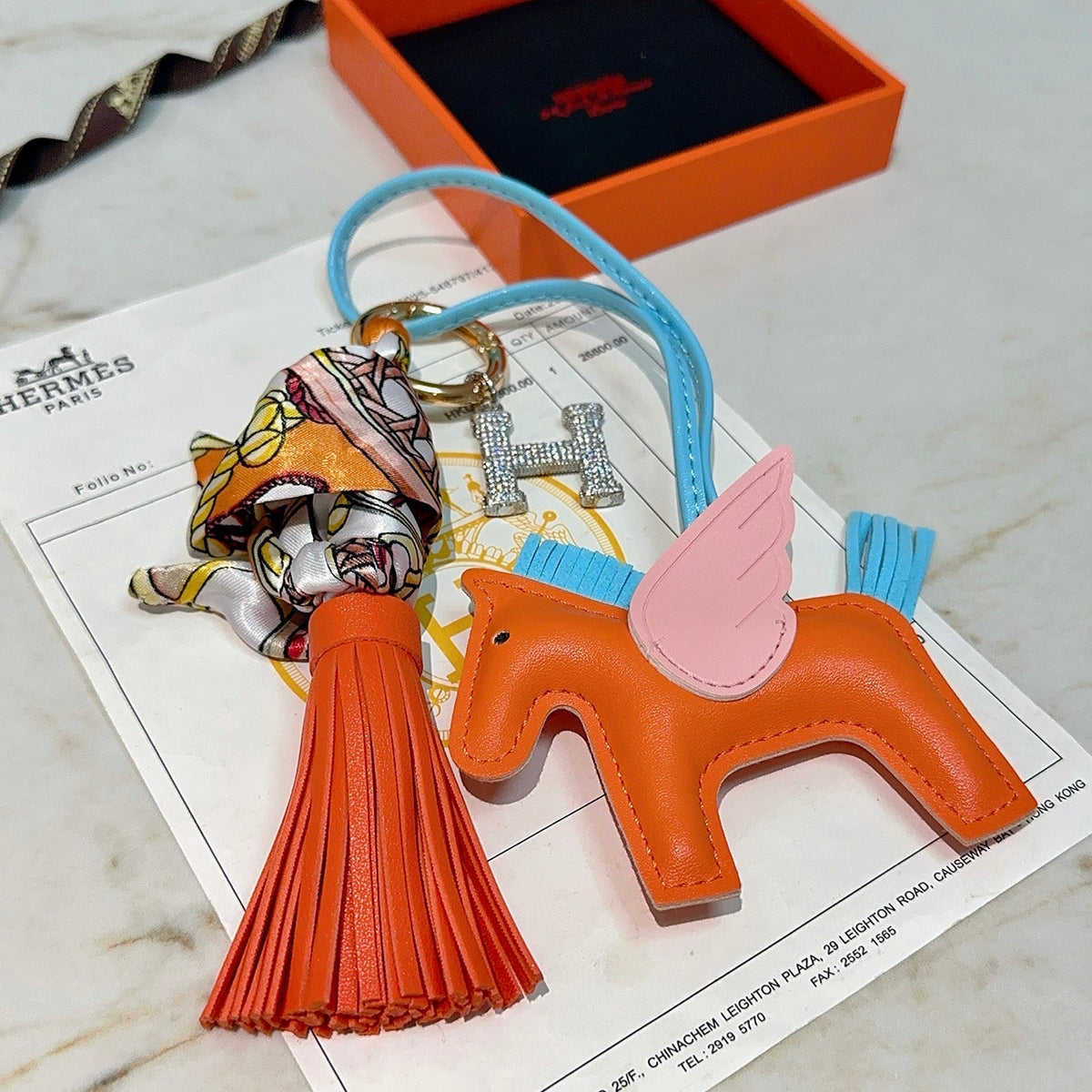 Horse Keychain in Silver-Tone – Design 063 front product view