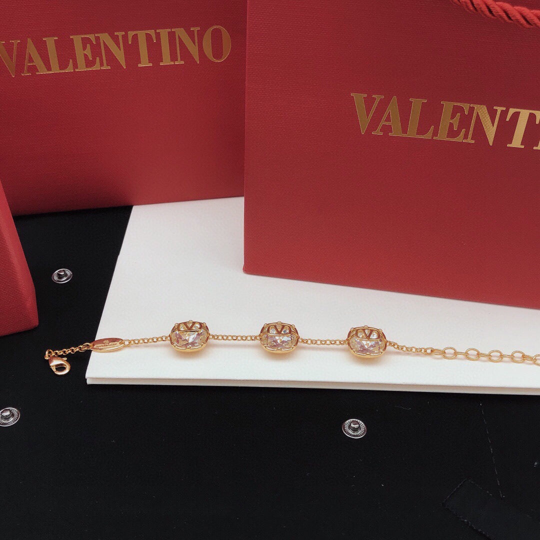 Signature Emblem Crystal-Accent Bracelet – Design 02 styled detail