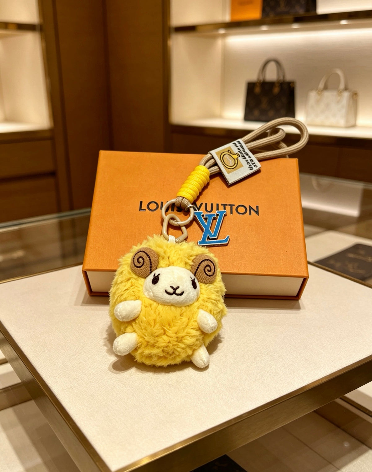 Bag Motif Keychain – Bag Detail – Design 062 side detail