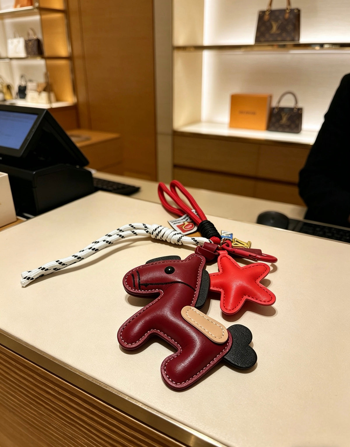 Bag Motif Keychain – Bag Detail – Design 058 styled product view