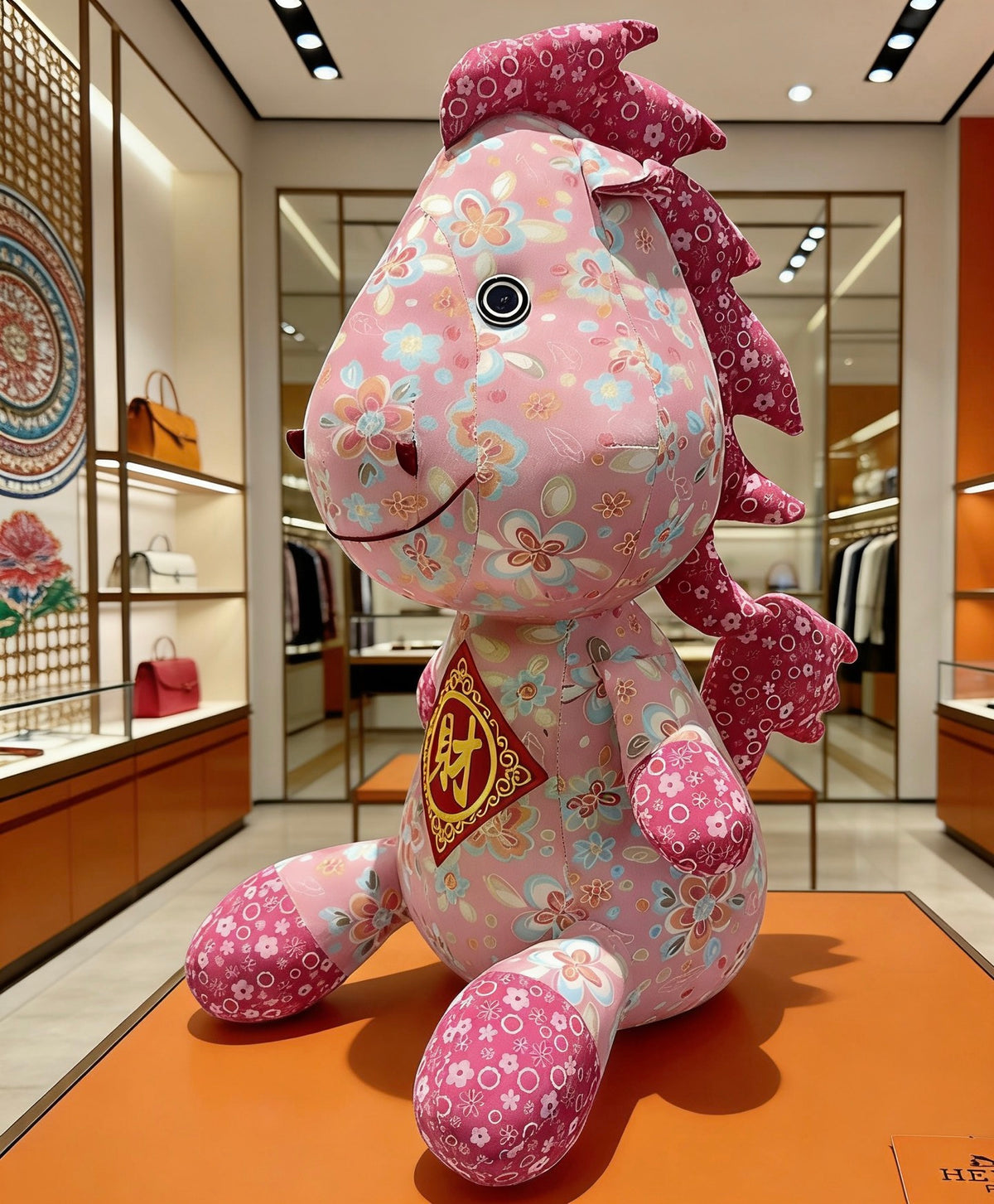Horse Plush Figure – Design 003 front product view