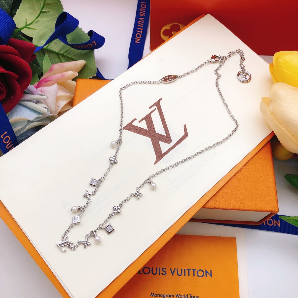 Geometric Emblem Pendant Necklace in Gold-Tone – Design 007 detail view
