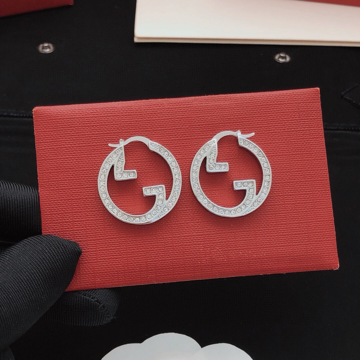 Geometric Emblem Jewelry Accessory in Silver-Tone – Design 002 detail view