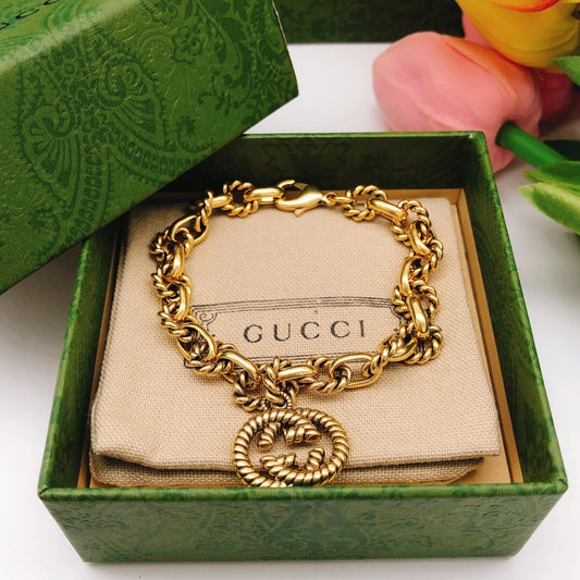 Floral Bracelet in Polished Metal-Tone – Design 001 main product view
