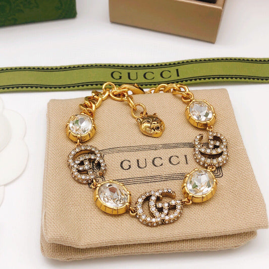 Geometric Emblem Bracelet in Polished Metal-Tone – Design 008 main product view