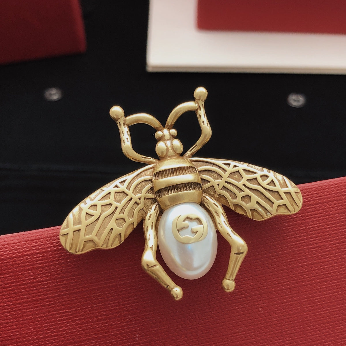 Bee Brooch in Gold-Tone main product view