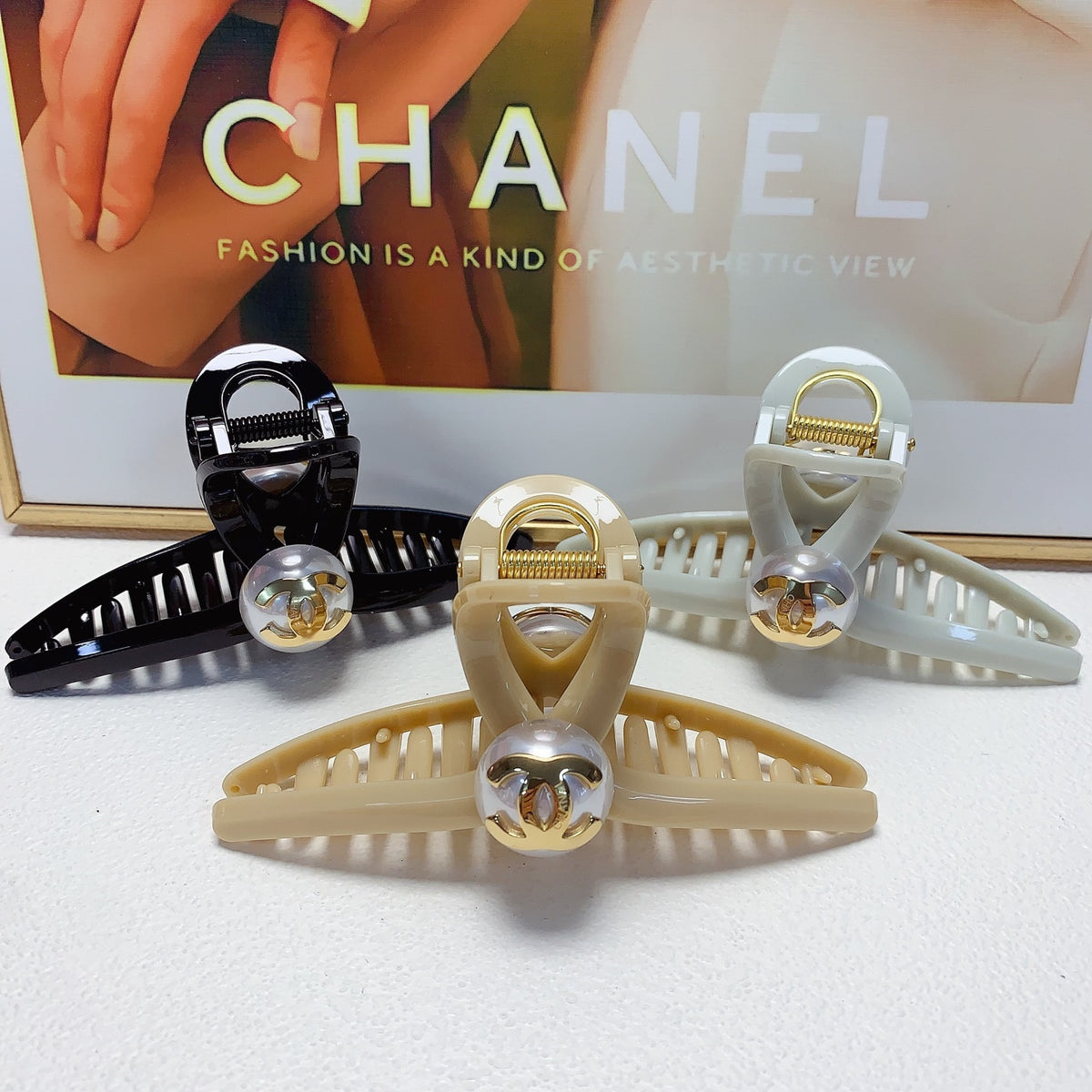 Pearl Hair Clip – Pearl Detail – Design 002 main product view