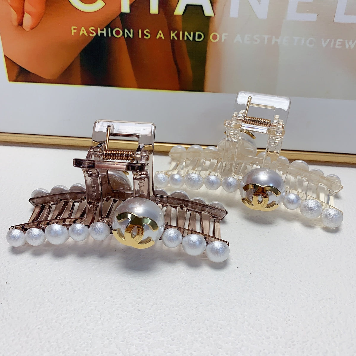 Pearl Hair Clip – Pearl Detail – Design 003 main product view