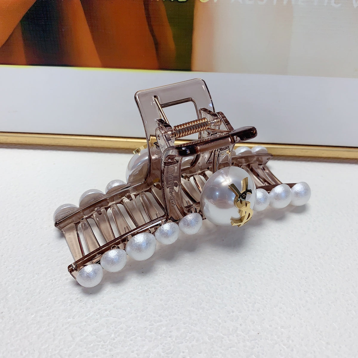 Pearl Hair Clip – Pearl Detail – Design 003 styled product view