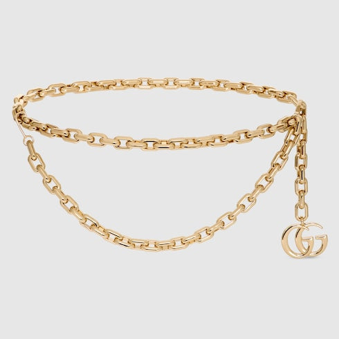 Double-G Emblem Jewelry Accessory in Polished Metal-Tone – Design 003 front product view