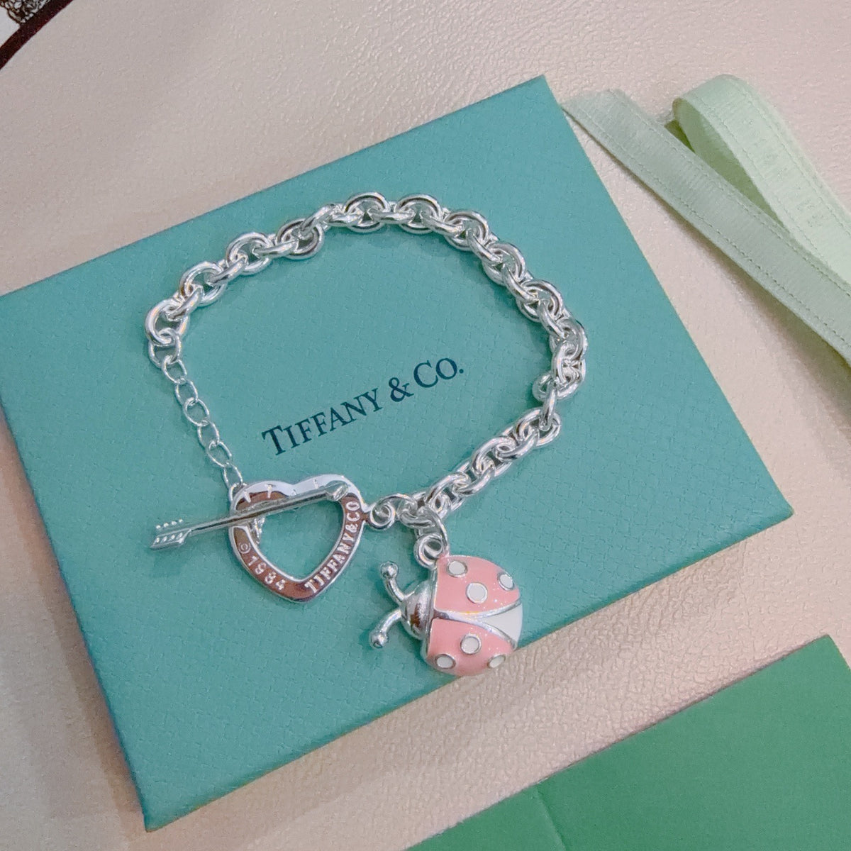 Signature Motif Bracelet in Silver-Tone – Vintage Detail – Design 72 front product view