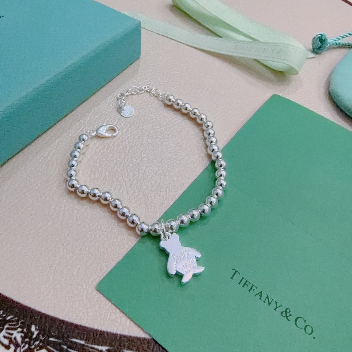 Signature Motif Bracelet in Silver-Tone – Vintage Detail – Design 68 front product view