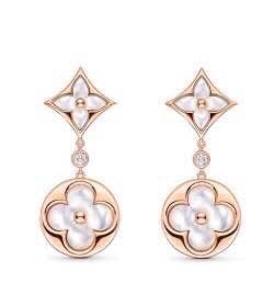 Clover Stud Earrings in Rose-Gold-Tone – Rose Gold Detail main product view