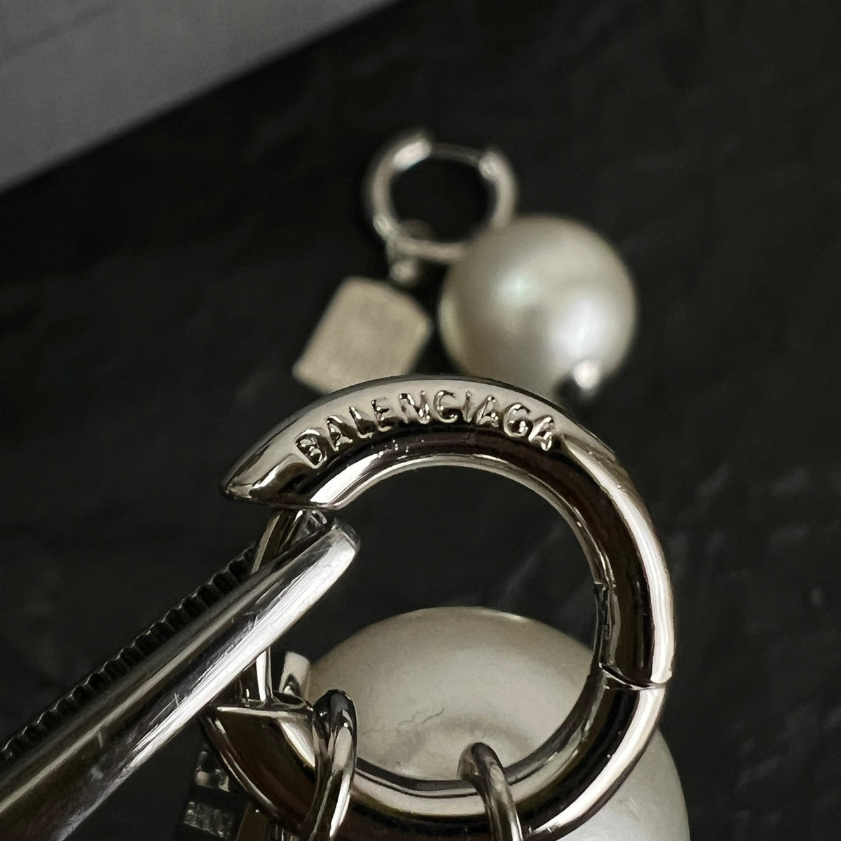Ring Motif Statement Earrings in Polished Metal-Tone – Design 008 styled product view