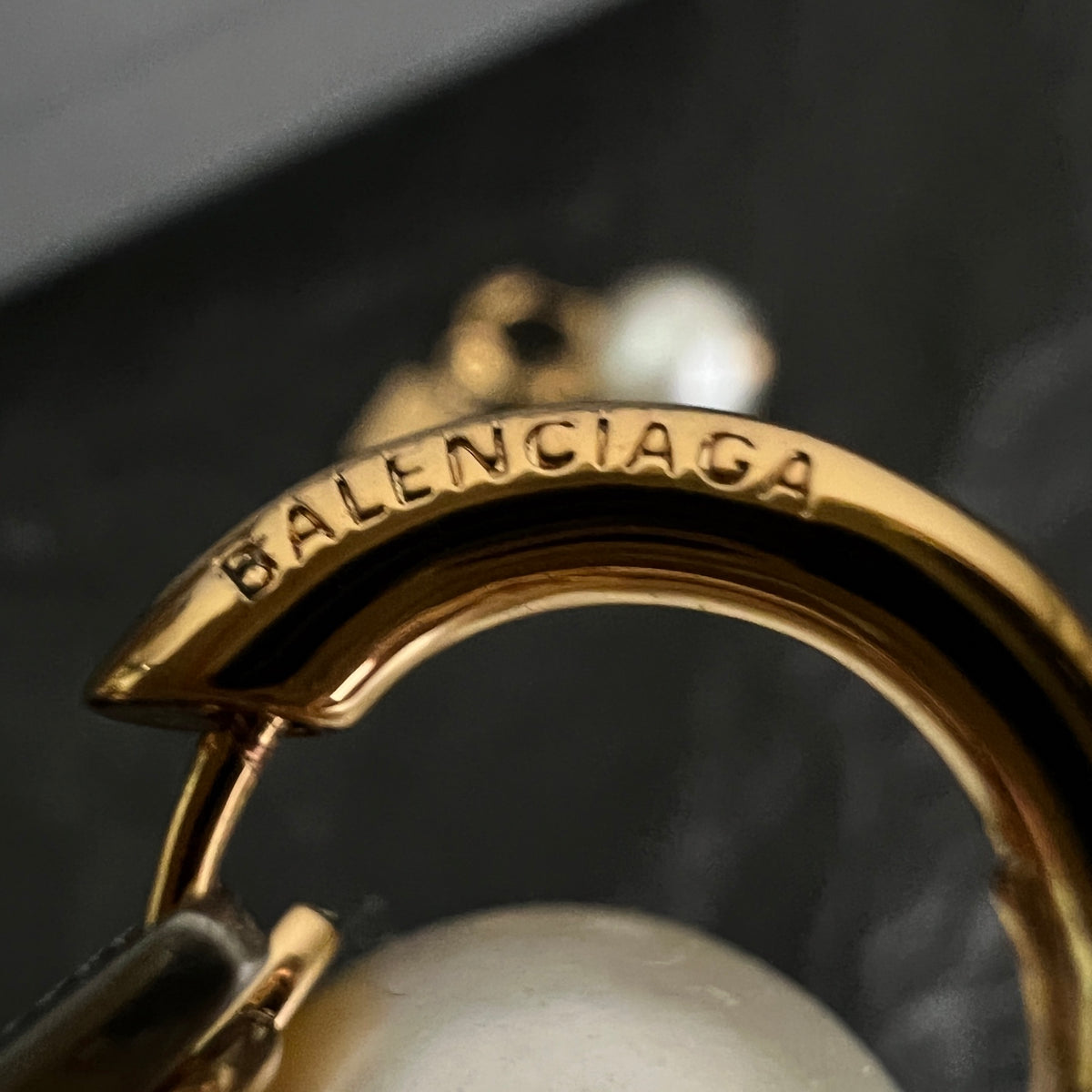 Ring Motif Statement Earrings in Polished Metal-Tone – Design 006 styled product view