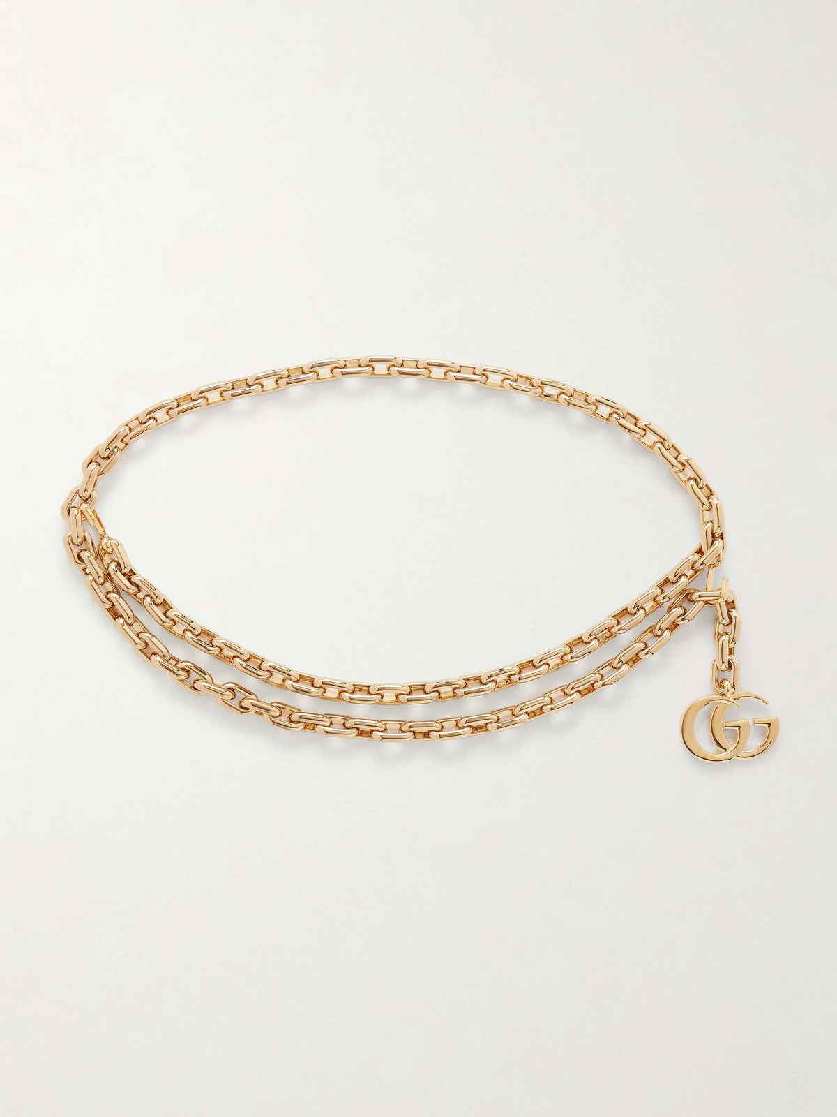 Double-G Emblem Jewelry Accessory in Polished Metal-Tone – Design 004 front product view