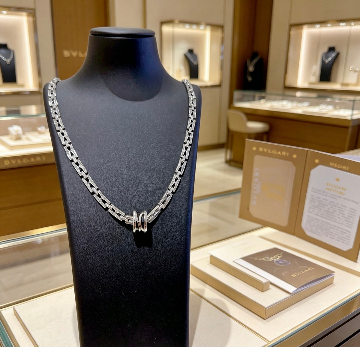 Geometric Emblem Statement Ring in Polished Metal-Tone – Design 041 detail view