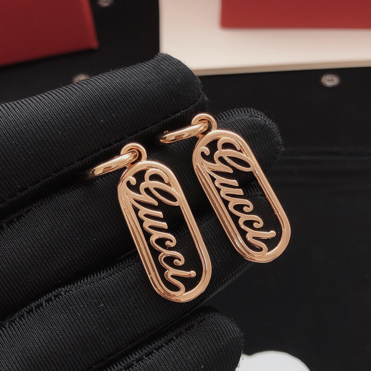 Geometric Emblem Jewelry Accessory in Rose-Gold-Tone – Design 001 main product view