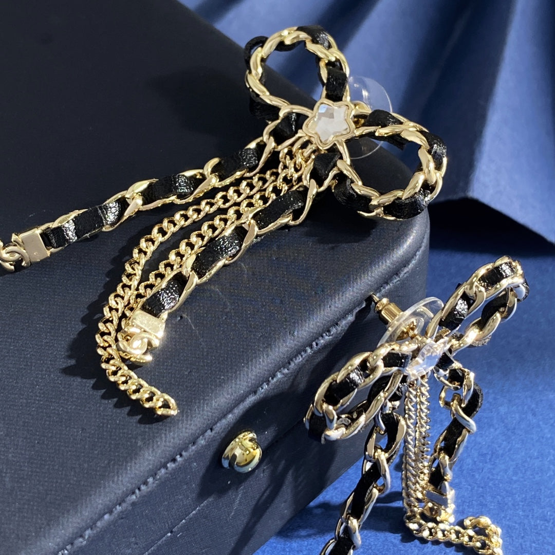 Star Stud Earrings in Gold-Tone – Star Detail – Design 007 styled product view