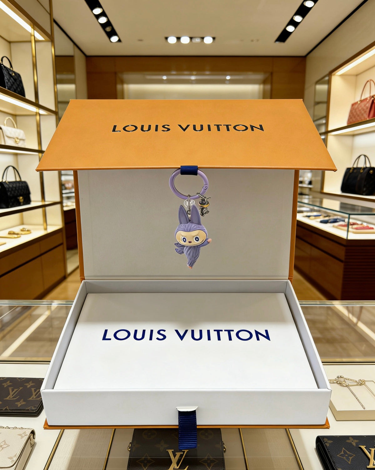 Bag Motif Keychain – Bag Detail – Design 089 detail view