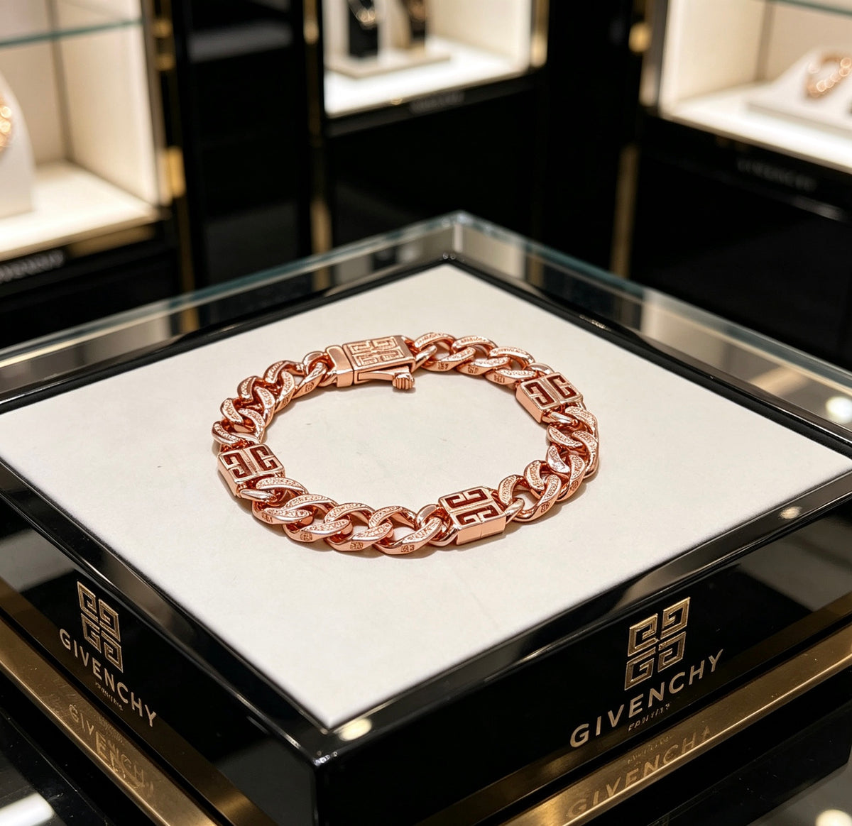 Floral Bracelet in Gold-Tone – Design 012 main product view