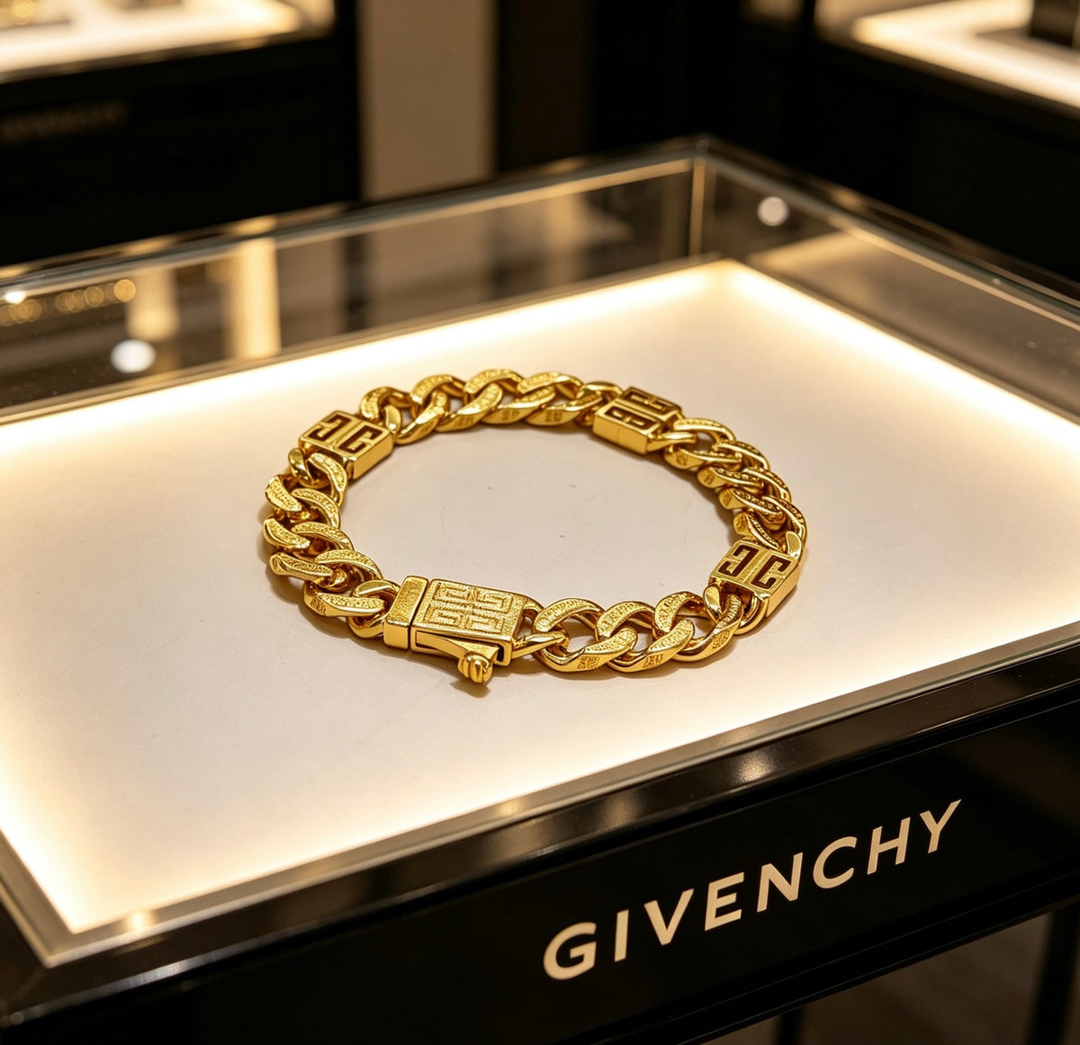 Floral Bracelet in Gold-Tone – Design 008 main product view