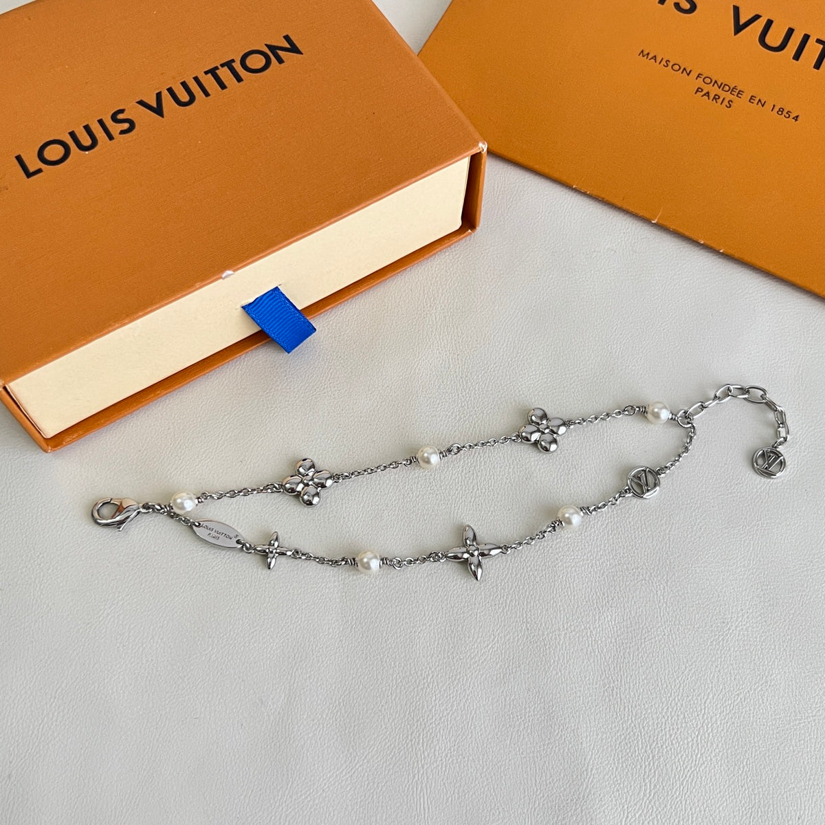 Geometric Emblem Bracelet in Polished Metal-Tone – Design 023 styled product view