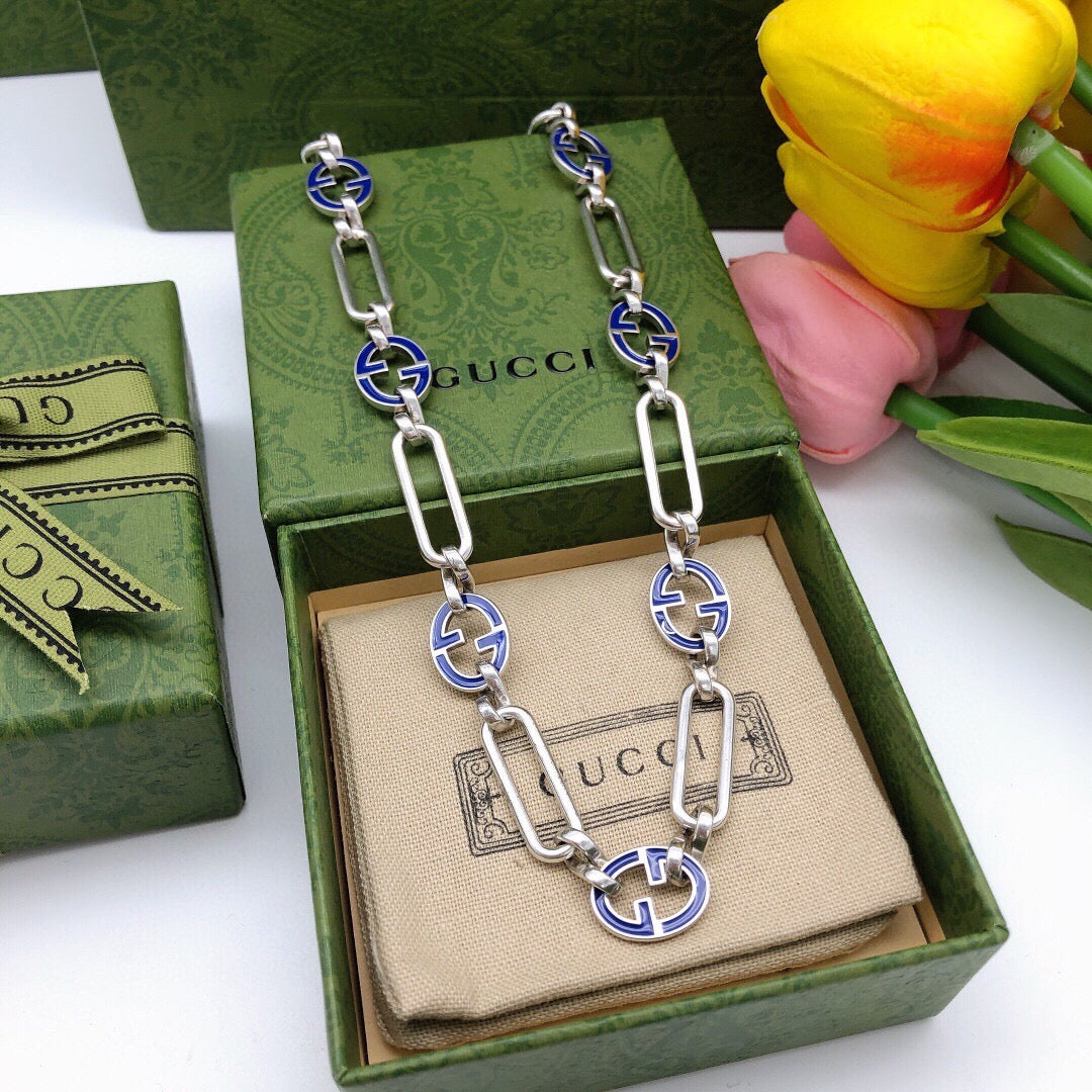 Geometric Emblem Pendant Necklace in Polished Metal-Tone – Design 006 main product view