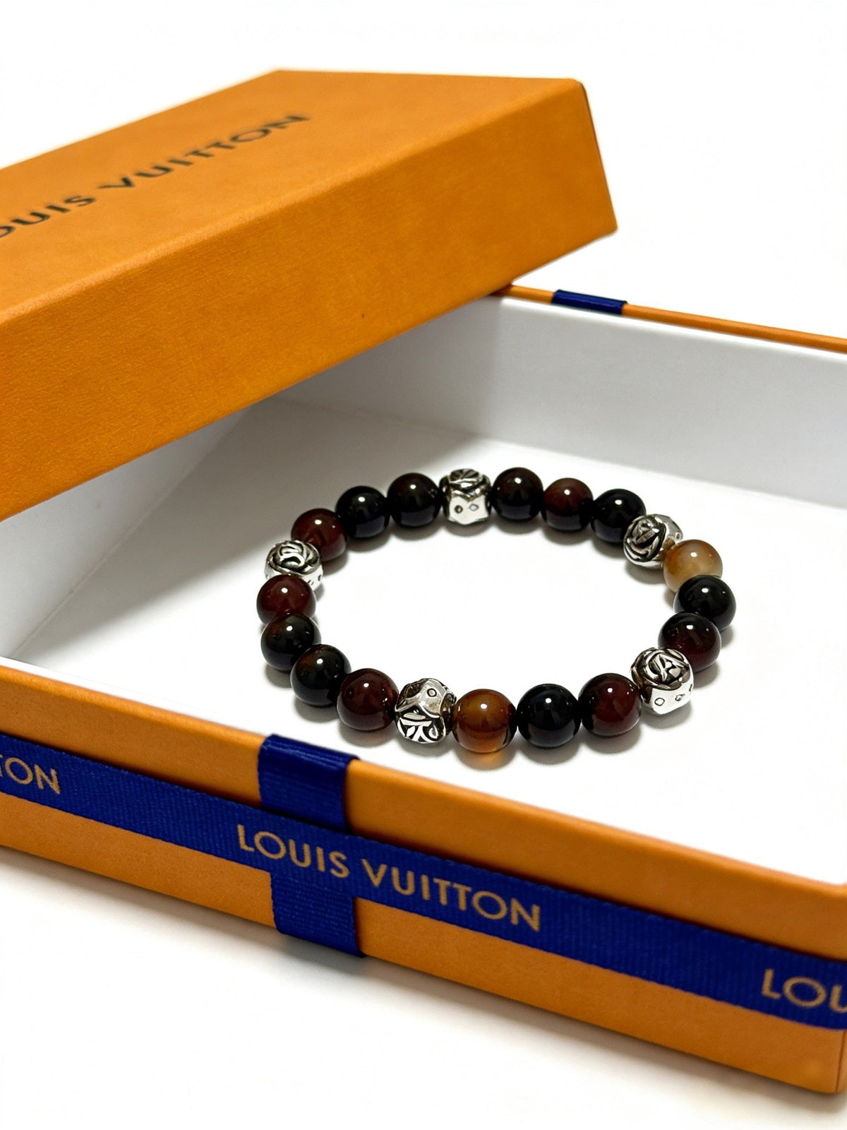Geometric Emblem Bracelet in Silver-Tone – Design 023 styled product view