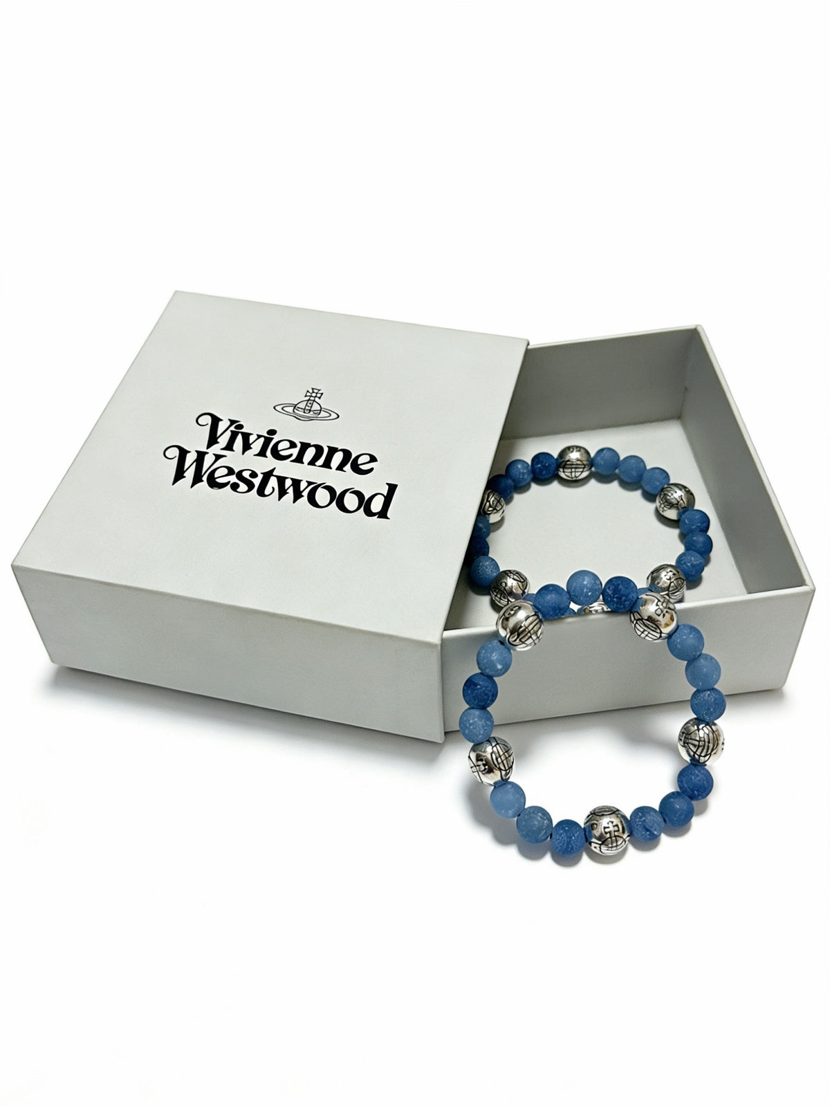 Orb-Inspired Emblem Bracelet in Silver-Tone – Vintage Detail – Design 015 front product view
