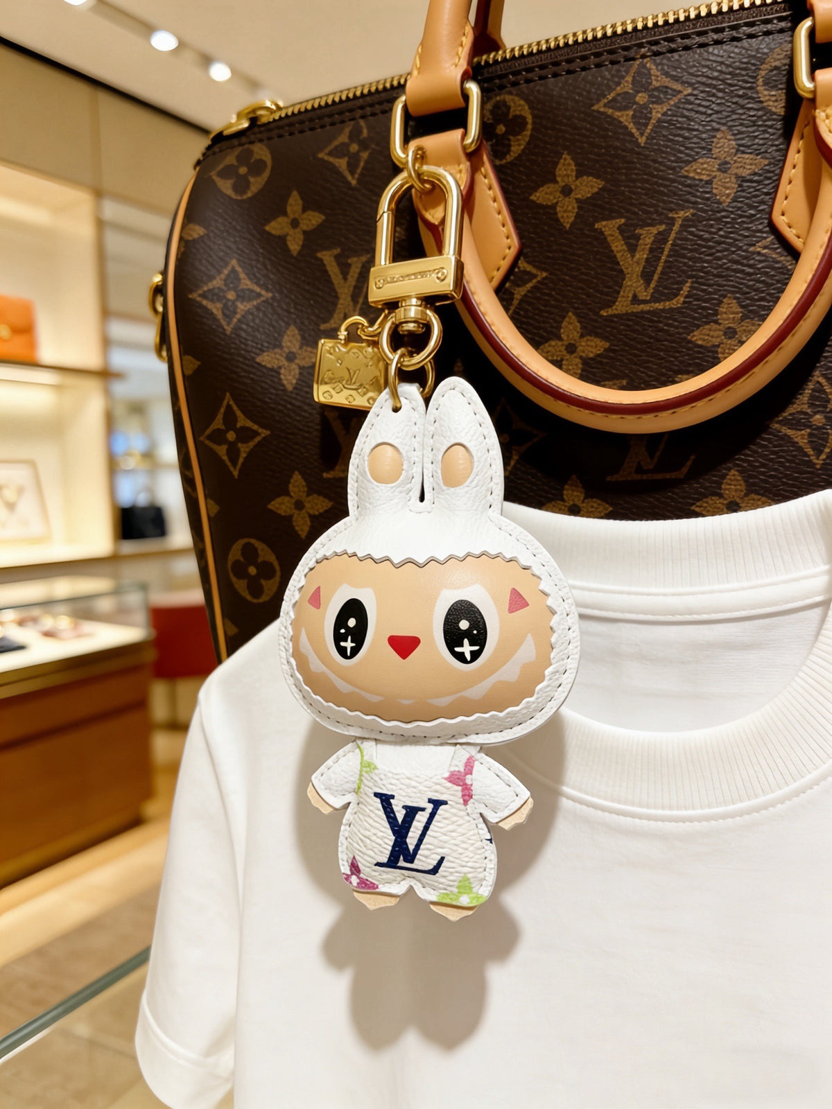Bag Motif Keychain – Bag Detail – Design 093 detail view