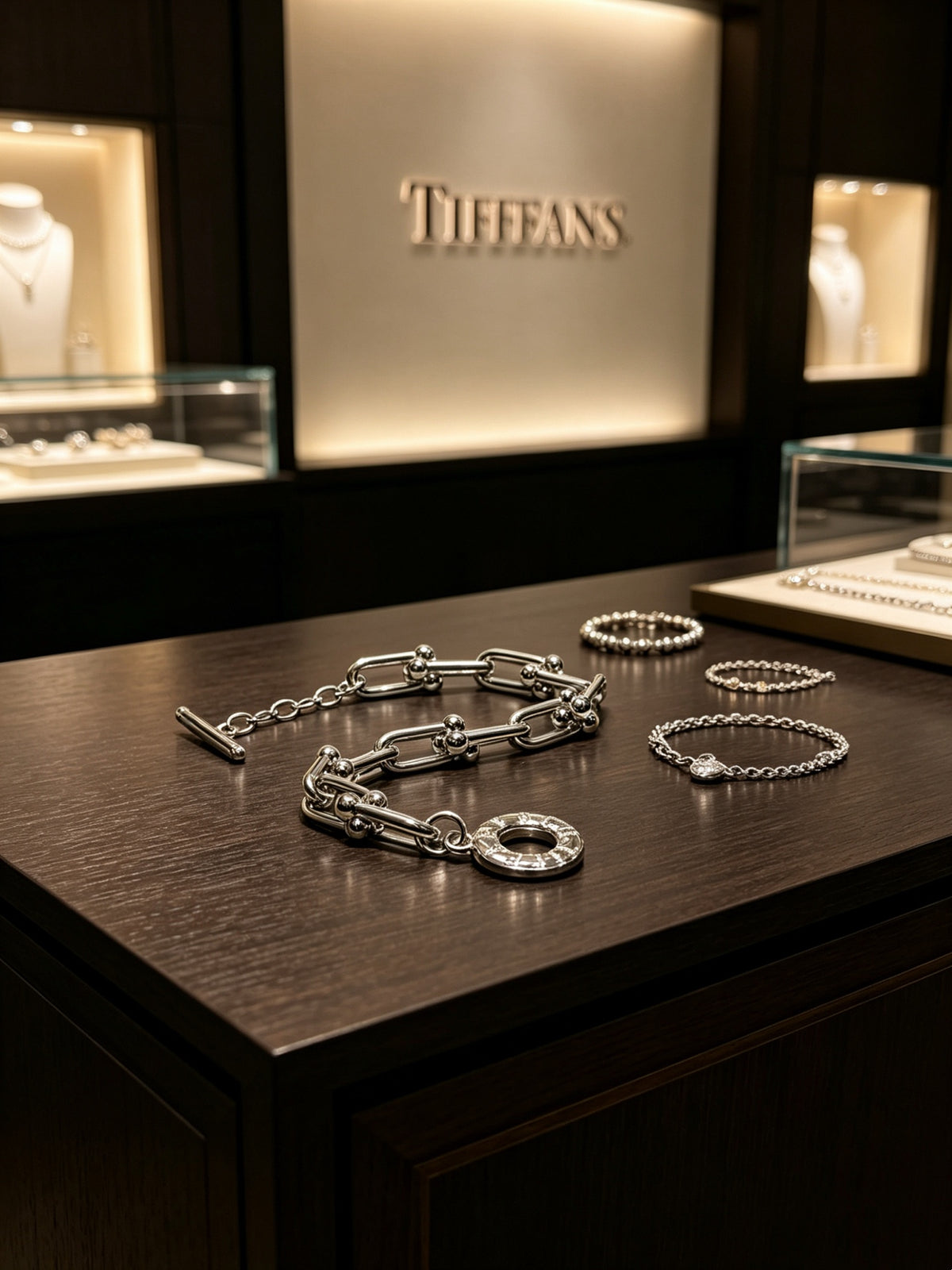 Signature Motif Bracelet in Silver-Tone – Vintage Detail – Design 79 detail view