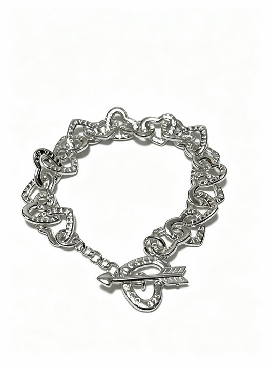 Signature Motif Bracelet in Silver-Tone – Vintage Detail – Design 78 main product view