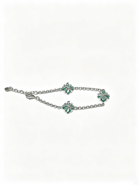 Signature Motif Bracelet in Silver-Tone – Vintage Detail – Design 76 main product view