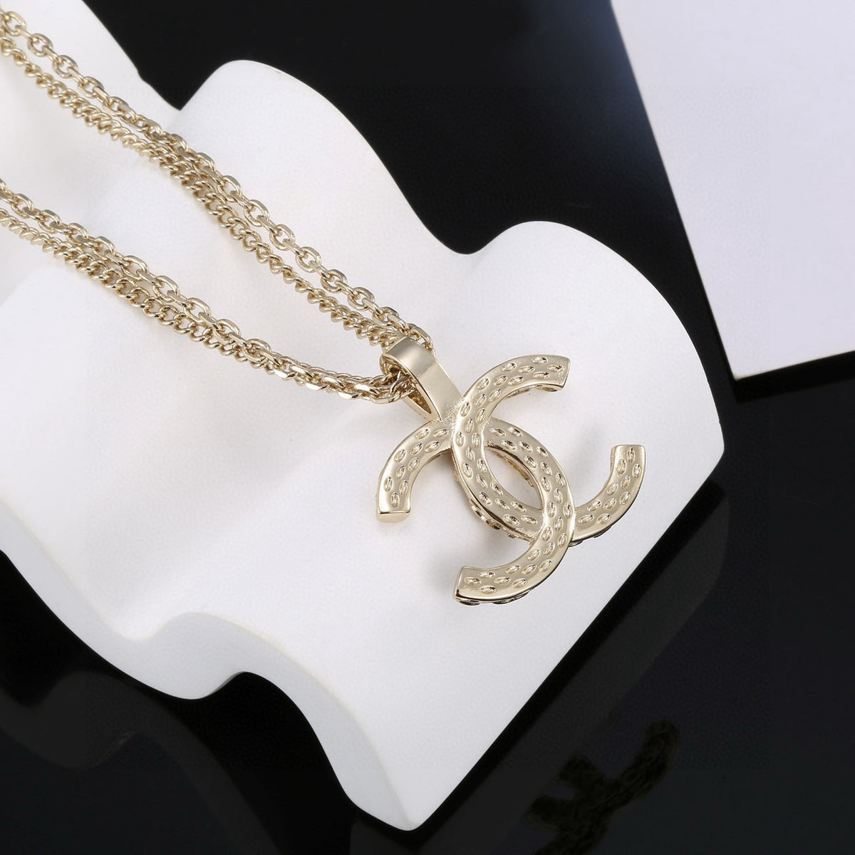 Signature Emblem Statement Ring in Polished Metal-Tone – Design 024 main product view