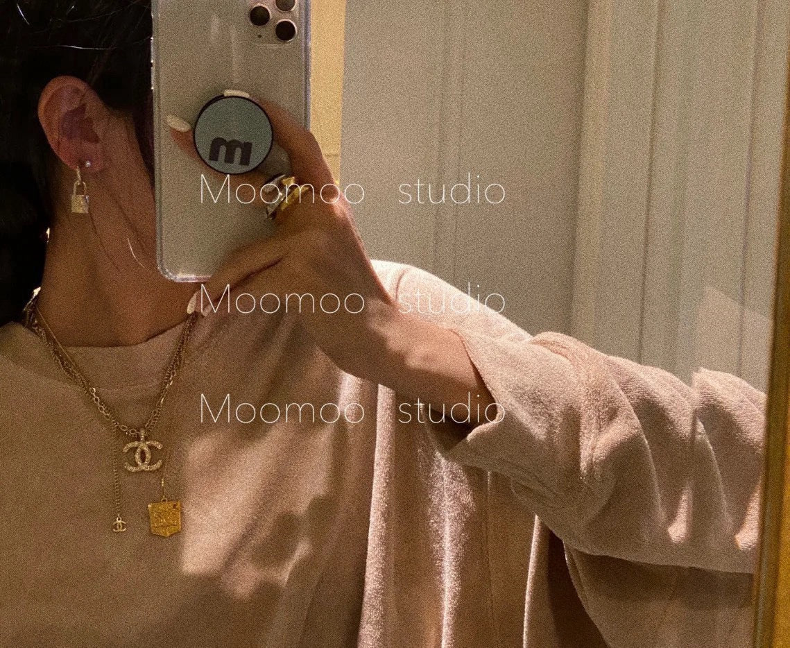 Signature Emblem Statement Ring in Polished Metal-Tone – Design 024 front product view