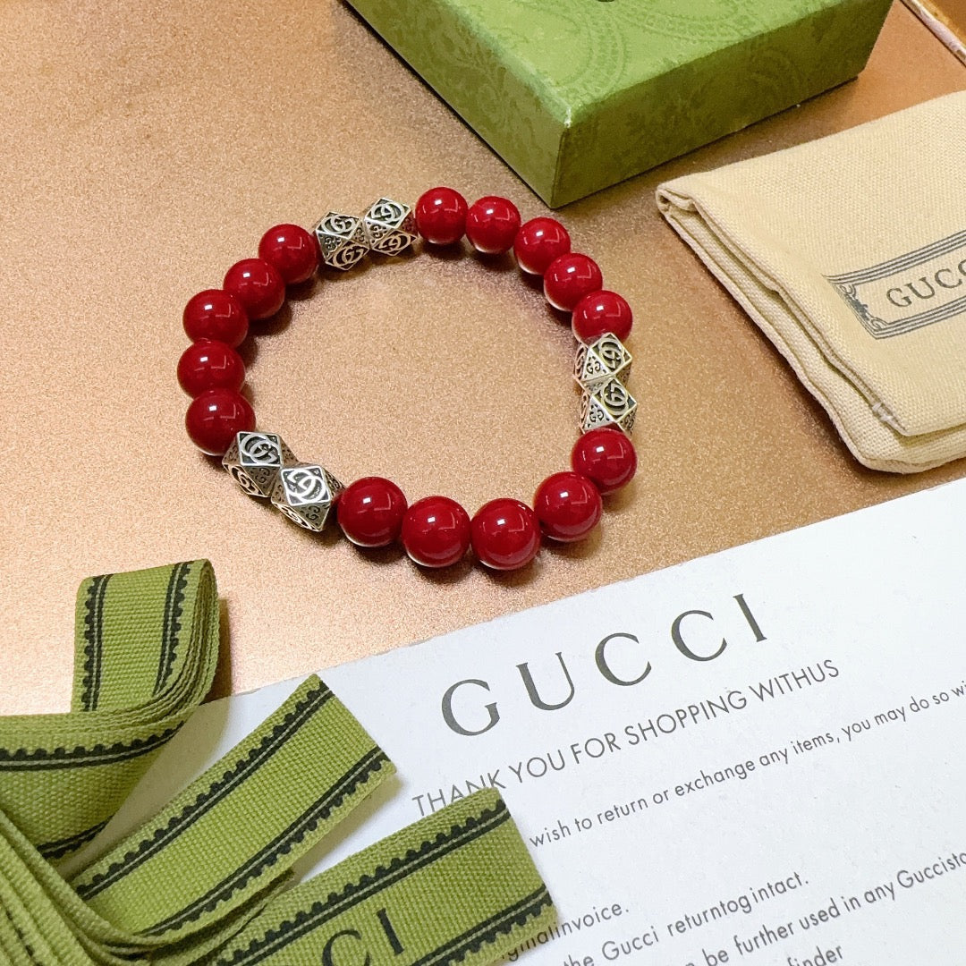 Double-G Emblem Bracelet in Polished Metal-Tone – Design 025 main product view
