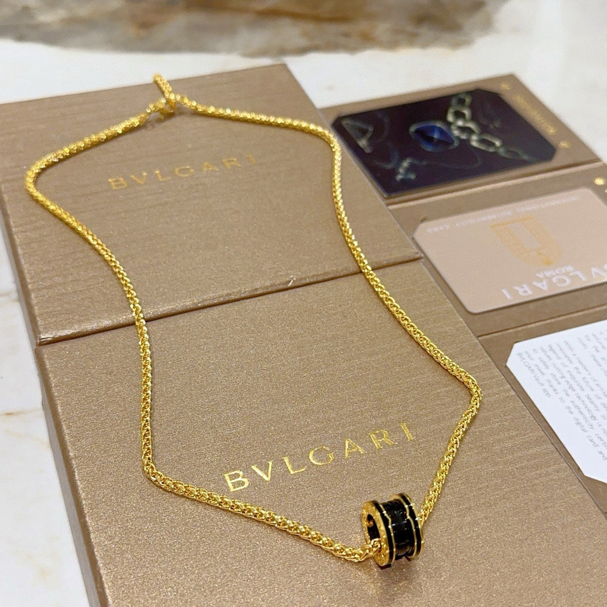 Geometric Emblem Statement Ring in Gold-Tone – Design 046 main product view