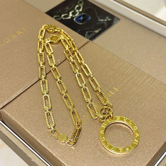 Geometric Emblem Statement Ring in Gold-Tone – Design 021 main product view