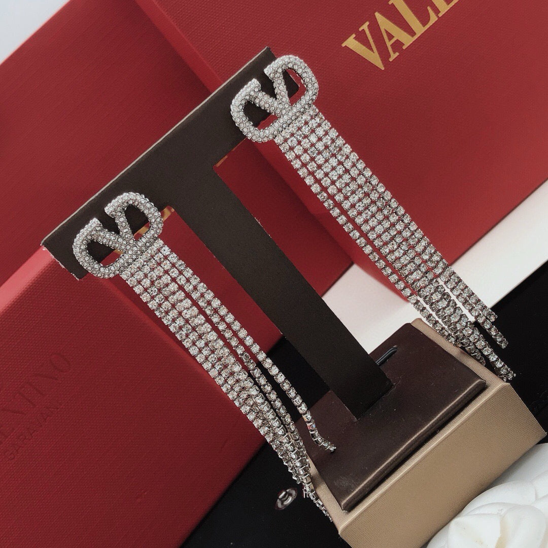 Signature Emblem Crystal-Accent Stud Earrings – Design 05 main product view