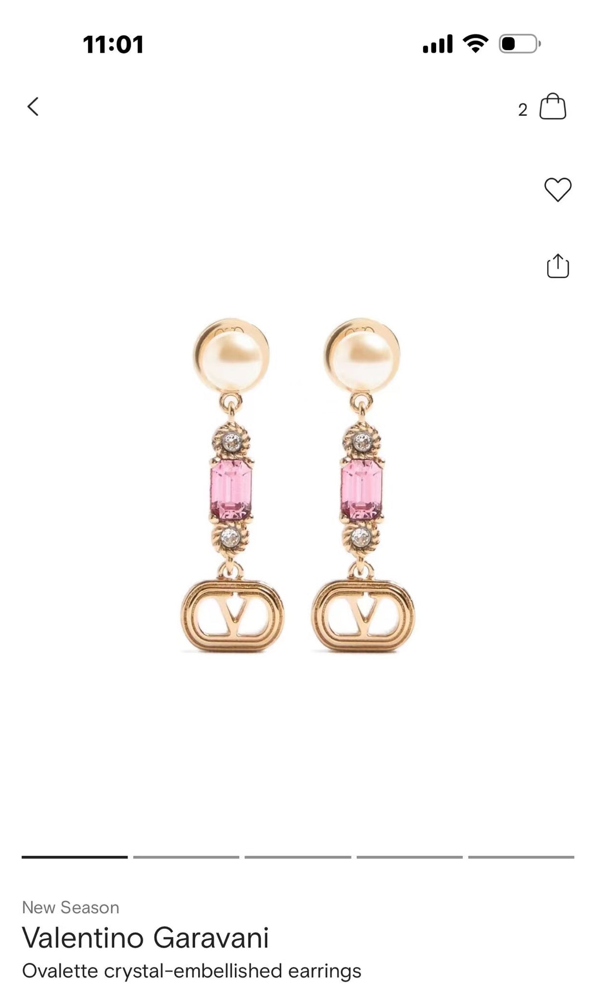Signature Emblem Crystal-Accent Stud Earrings – Design 08 main product view