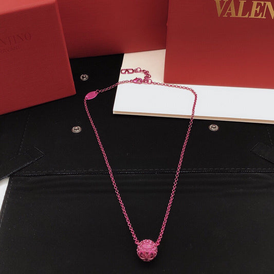 Signature Emblem Crystal-Accent Pendant Necklace – Purple main product view