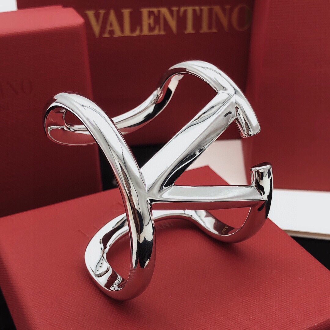 Signature Emblem Cuff Bracelet in Gold-Tone – Design 05 front view