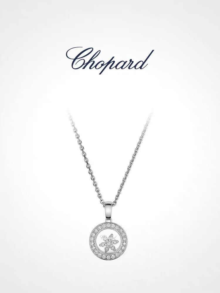 Signature Emblem Crystal-Accent Pendant Necklace – Design 021 main product view