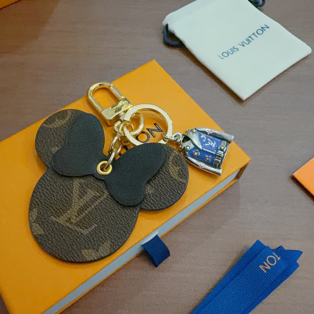 Bag Motif Keychain – Bag Detail – Design 107 close-up detail