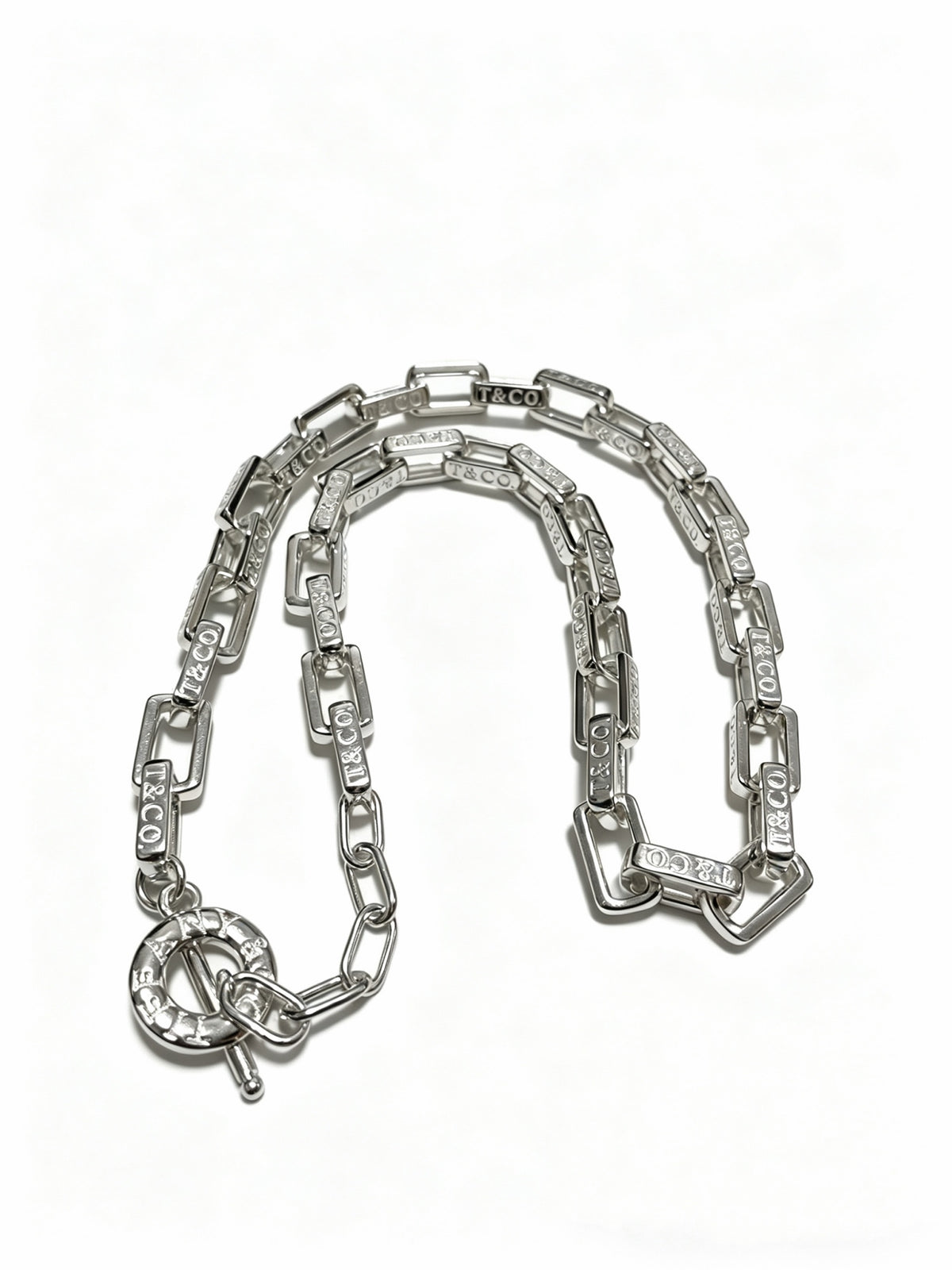 Signature Motif Pendant Necklace in Silver-Tone – Vintage Detail – Design 39 main product view